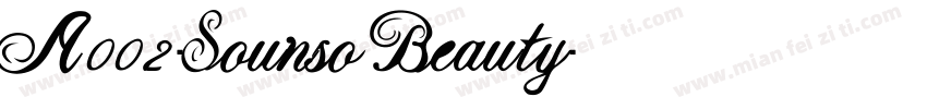 A002-Sounso Beauty字体转换